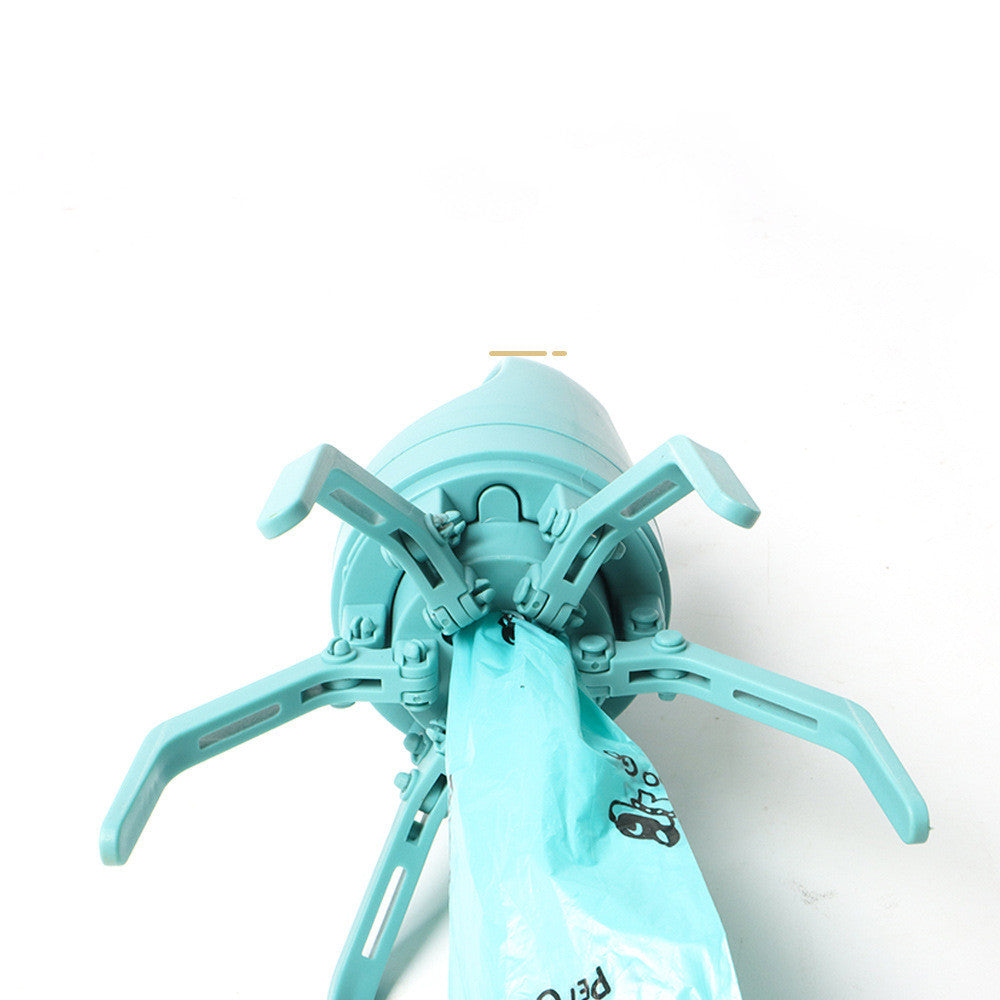 Portable Lightweight Dog Pooper Scooper with Built-In Poop Bag Dispenser Eight-Claw Shovel for Pet Toilet Picker Pet Products